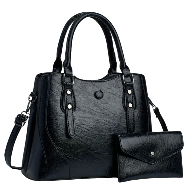 Bolsa Tote Feminina Grande mais Carteira cor preta