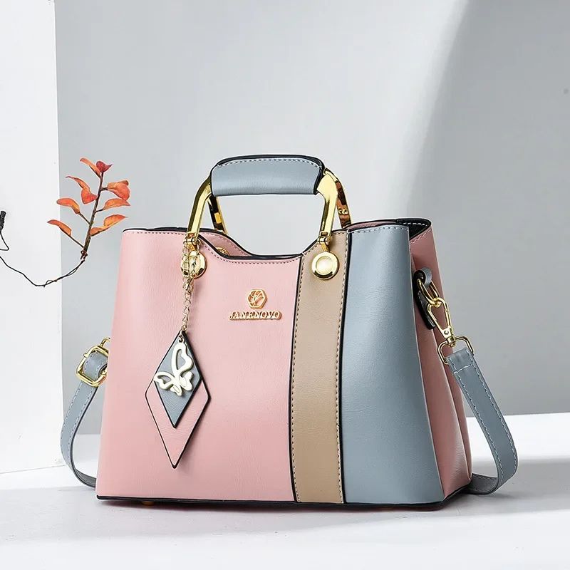 bolsa feminina rosa azul
