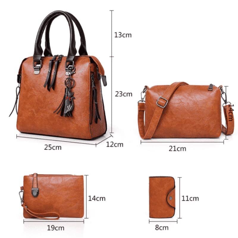 Bolsa 006 - kit bolsa feminina 4 peças Talita n TecleOfertas
