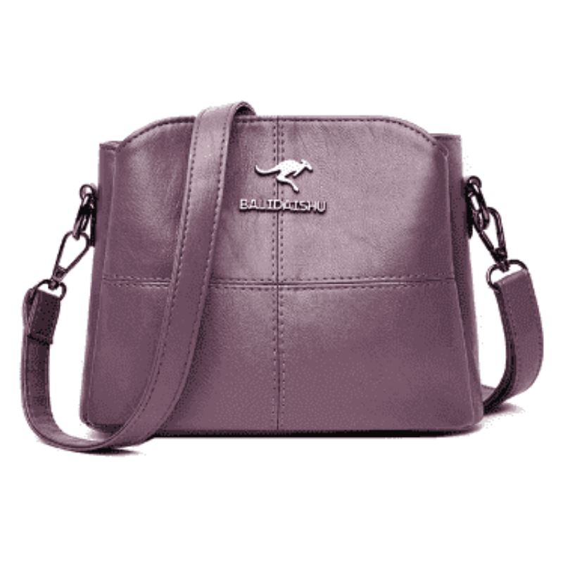 Bolsa 005 - Bolsa Feminina Grande de Ombro para o seu Dia a Dia  TecleOfertas Roxa 