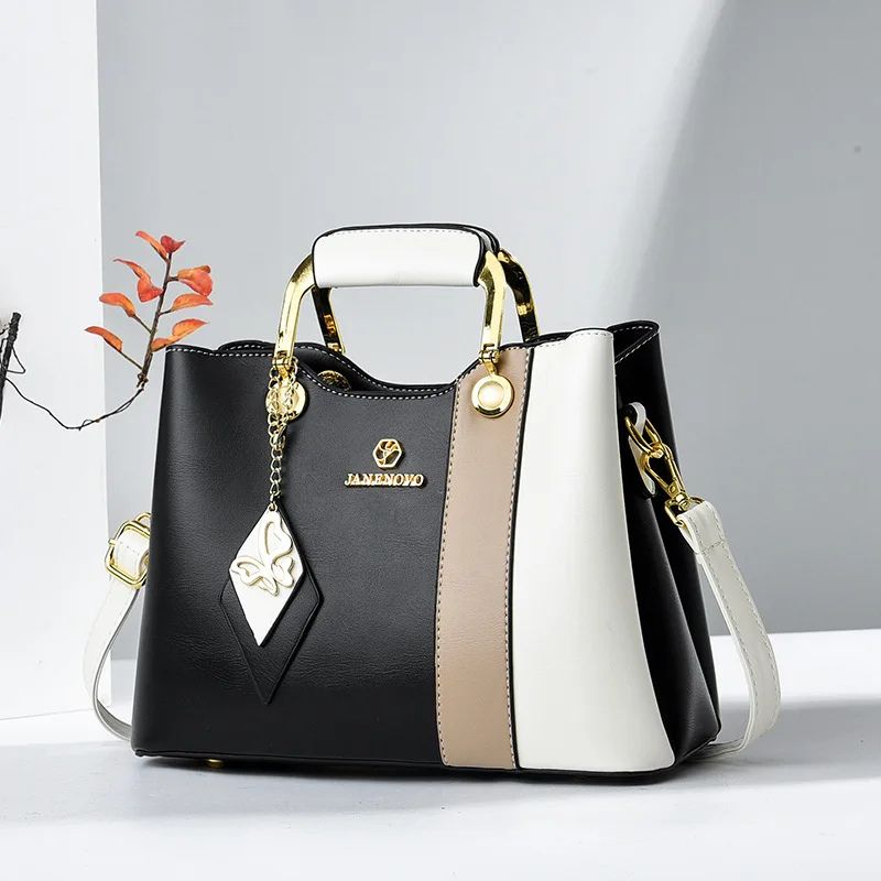 bolsa feminina preta branca