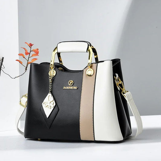 bolsa feminina preta branca