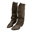 bota feminina estilo western caqui