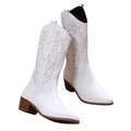 bota texana branca