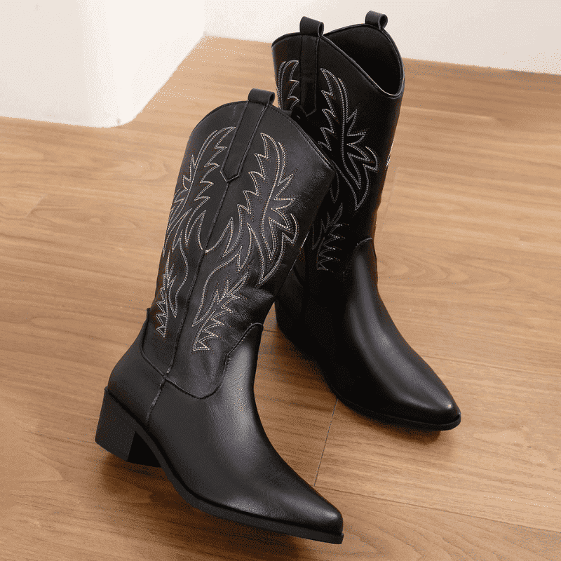 Bota Feminina Texana Rodeio Country Bico Fino Loren