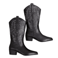 bota texana preta
