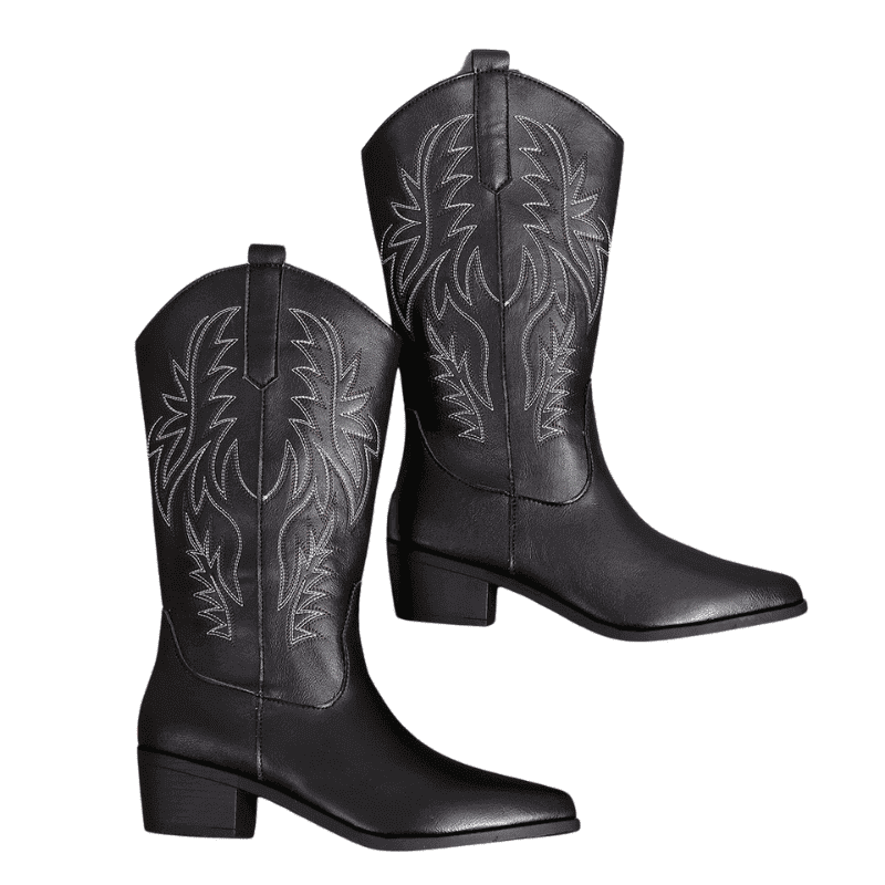 bota texana preta