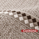 capa de sofá de algodão e linho