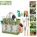 conjunto de jardinagem inox 9 peças