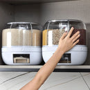 dispenser de cereais com seis divisões