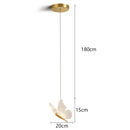 luminária pendente uma borboleta led